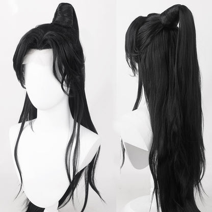 BoomCosplay Spiel Wuwa Cosplay Denia Pink Lila Blau 100cm Perücke