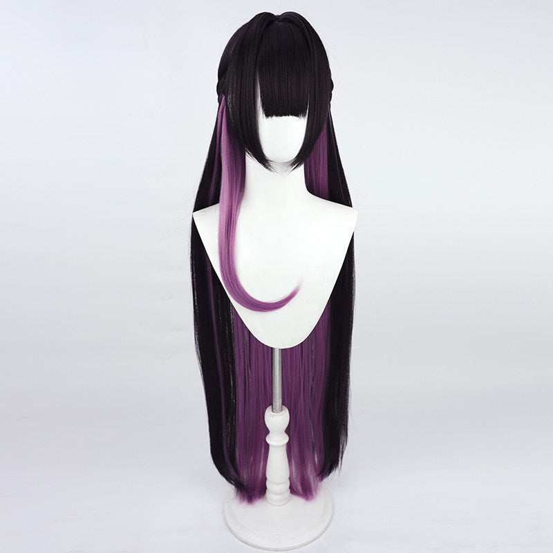 BoomCosplay Spiel Wuwa Cosplay Denia Pink Lila Blau 100cm Perücke