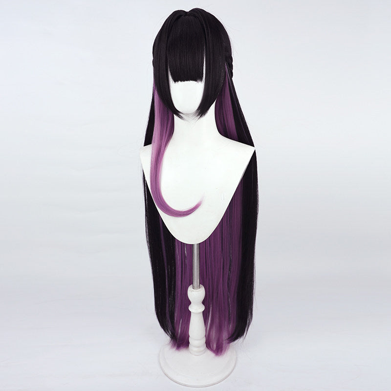BoomCosplay Spiel Wuwa Cosplay Denia Pink Lila Blau 100cm Perücke