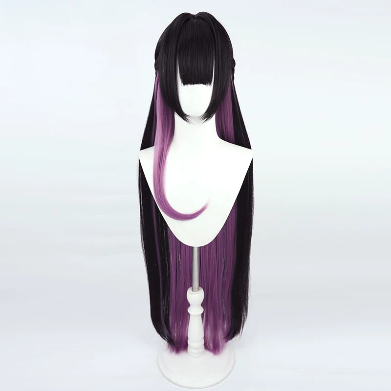 BoomCosplay Spiel Wuwa Cosplay Denia Pink Lila Blau 100cm Perücke