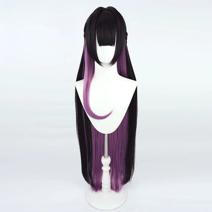 BoomCosplay Spiel Wuwa Cosplay Denia Pink Lila Blau 100cm Perücke