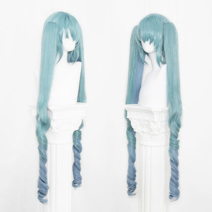 BoomCosplay Spiel Wuwa Cosplay Denia Pink Lila Blau 100cm Perücke