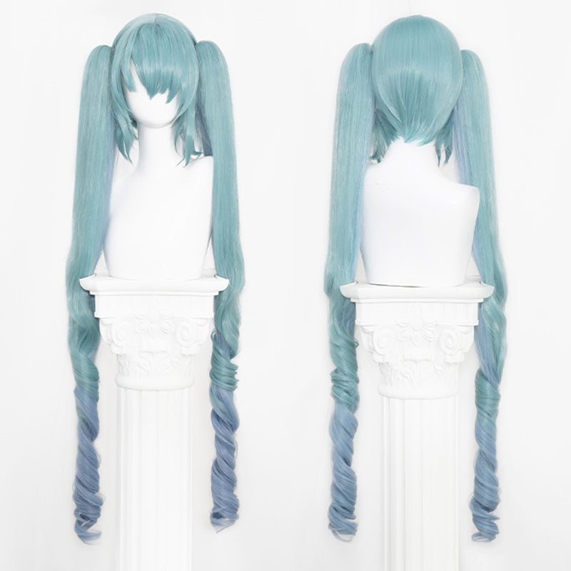 BoomCosplay Spiel Wuwa Cosplay Denia Pink Lila Blau 100cm Perücke