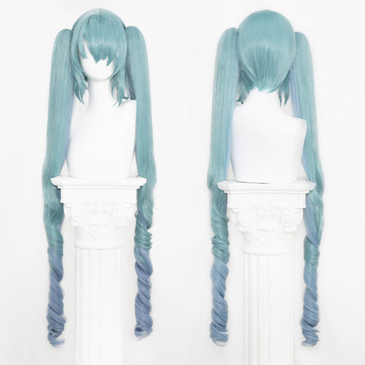 BoomCosplay Spiel Wuwa Cosplay Denia Pink Lila Blau 100cm Perücke