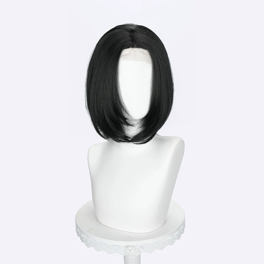 BoomCosplay Game Cosplay Ren 35cm Black Wig