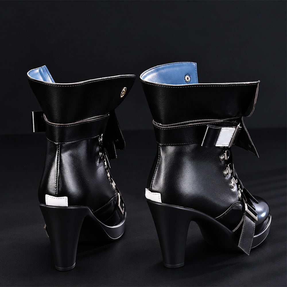 BoomCosplay Game Cosplay Silver Gun Member New Edition Shoes