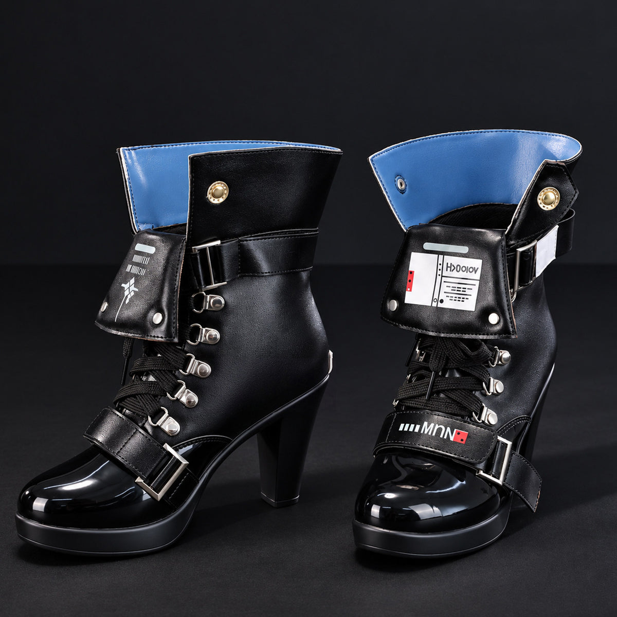 BoomCosplay Game Cosplay Silver Gun Member New Edition Shoes