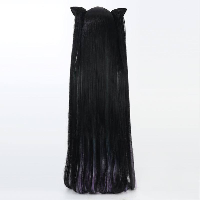 BoomCosplay Spiel Wuwa Cosplay Denia Pink Lila Blau 100cm Perücke