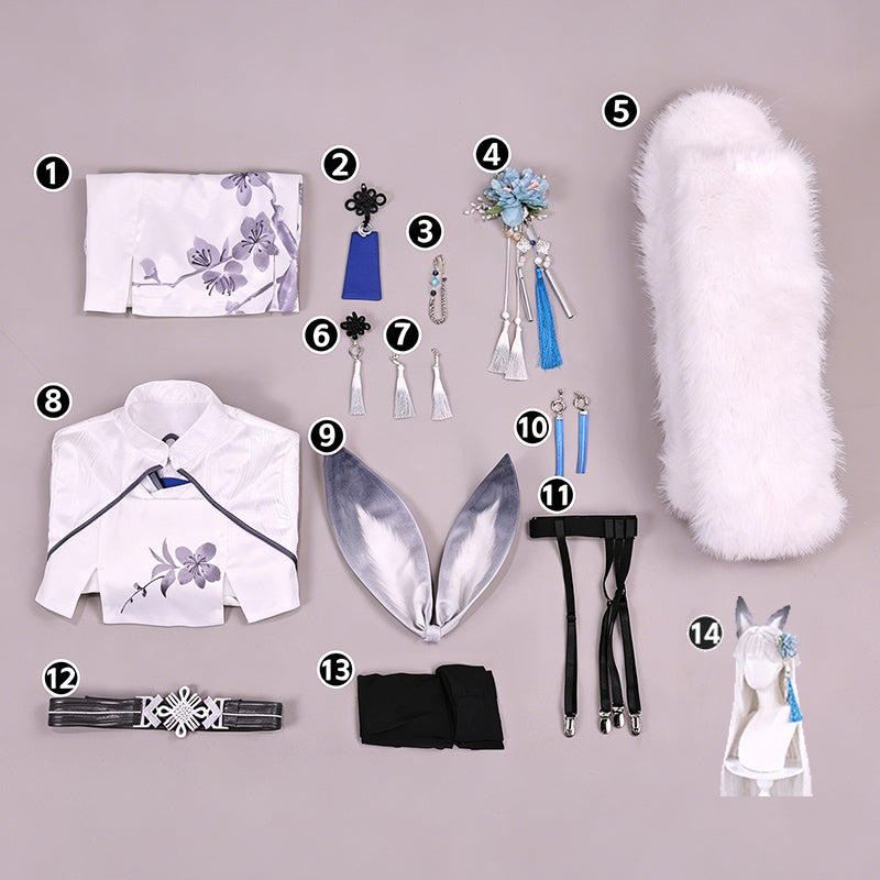 BoomCosplay Game Cosplay Snow Crane Costume