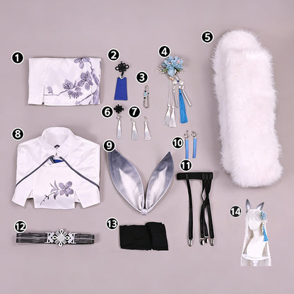 BoomCosplay Game Cosplay Snow Crane Costume