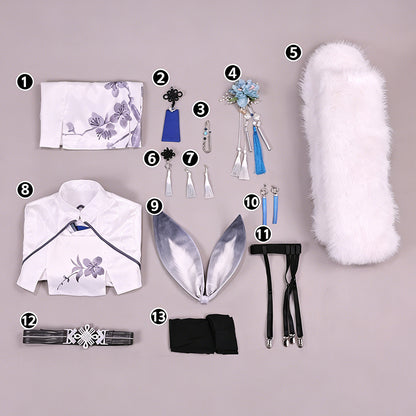 BoomCosplay Game Cosplay Snow Crane Costume