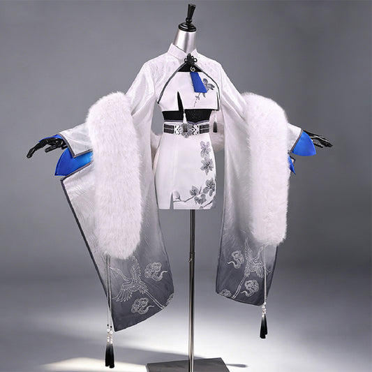 BoomCosplay【S-XXL】【In Stock】Game Cosplay Snow Crane Costume