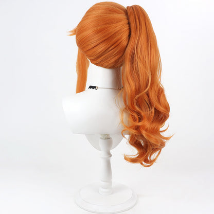 BoomCosplay Spiel Wuwa Cosplay Denia Pink Lila Blau 100cm Perücke