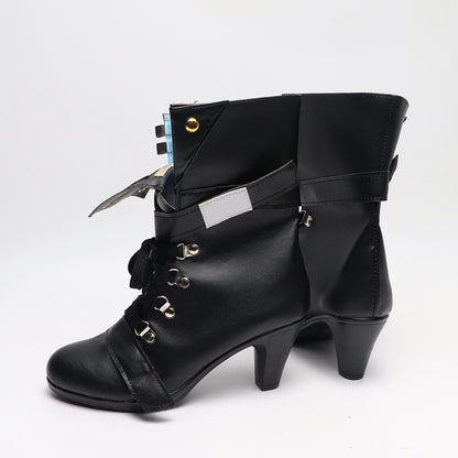 BoomCosplay Game Cosplay Silver Gun Member Shoes