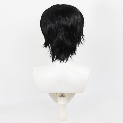 BoomCosplay Game Cosplay The Yellow Harpoon Black Golden 32cm Wig