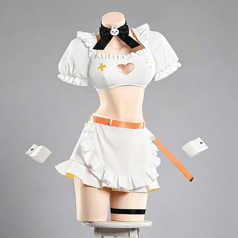 BoomCosplay Game Cosplay Yellow Maid Costume