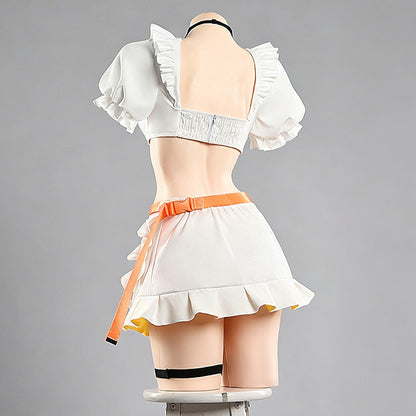 BoomCosplay Game Cosplay Yellow Maid Costume