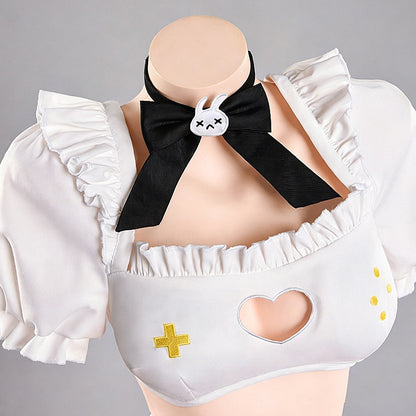 BoomCosplay Game Cosplay Yellow Maid Costume