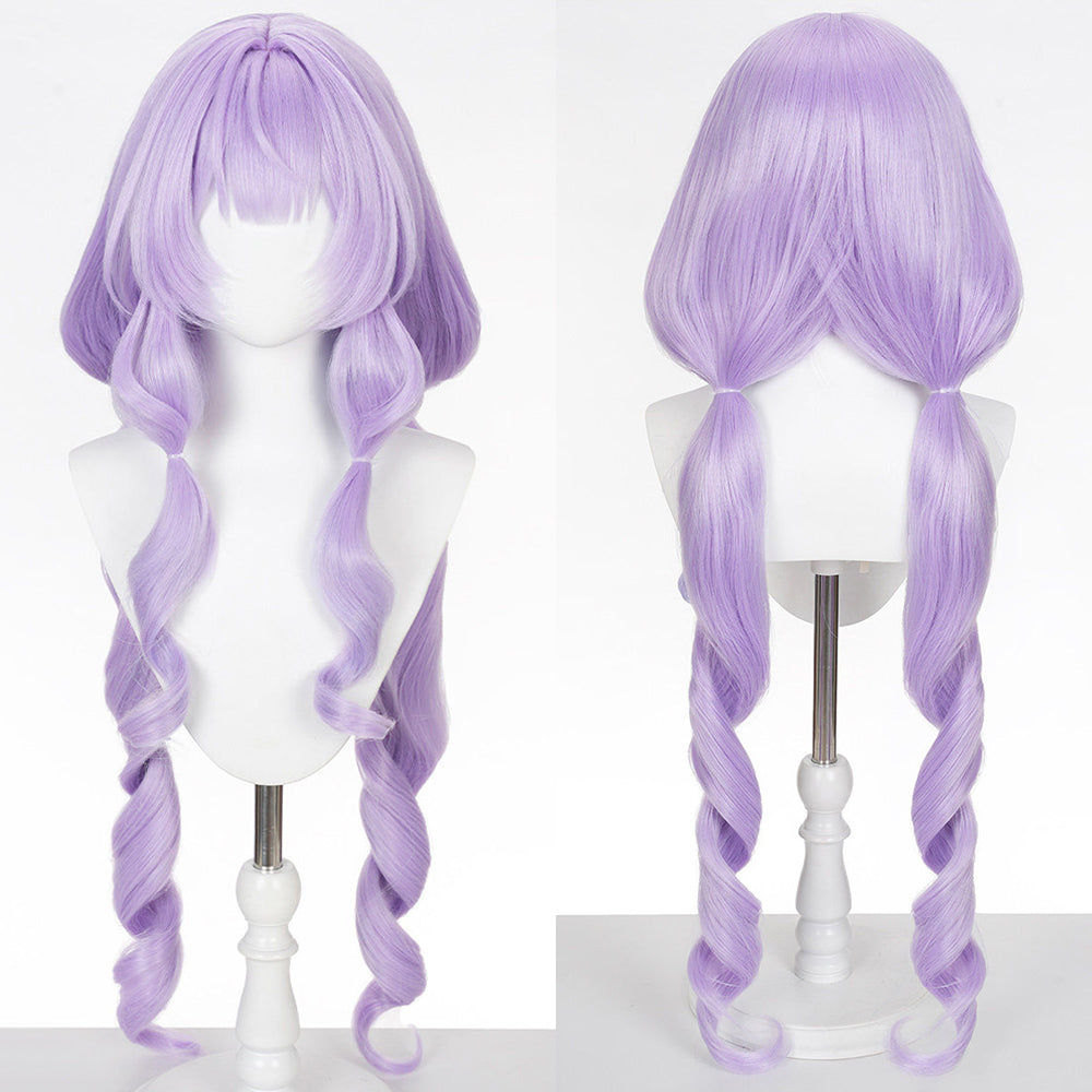 BoomCosplay Game Endfield Cosplay Typhoeus Custom Color Gray Purple 100cm Wig