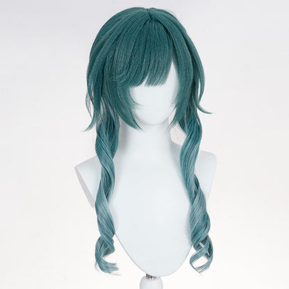 BoomCosplay Game Endfield Cosplay Xaihi Teal-gray Gradient 60cm Wig