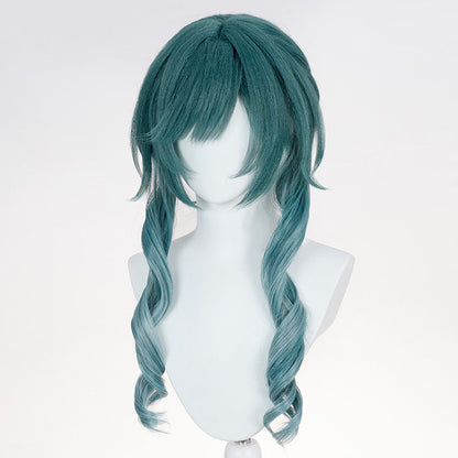 BoomCosplay Game Endfield Cosplay Xaihi Teal-gray Gradient 60cm Wig