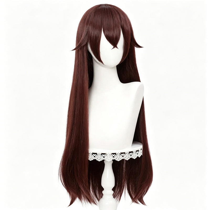 BoomCosplay Game Genshin Cosplay Amber Brown 80cm Wig