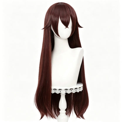 BoomCosplay Game Genshin Cosplay Amber Brown 80cm Wig