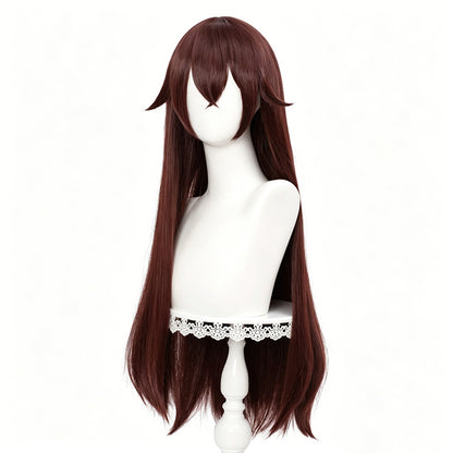 BoomCosplay Game Genshin Cosplay Amber Brown 80cm Wig
