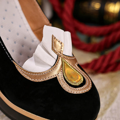 BoomCosplay Game HSR Cosplay Evanescia Schwarze Schuhe