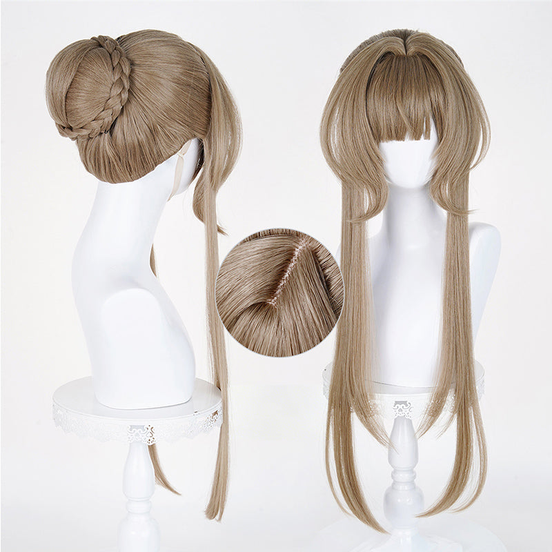 BoomCosplay Spiel Wuwa Cosplay Denia Pink Lila Blau 100cm Perücke