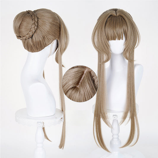 BoomCosplay Spiel Wuwa Cosplay Denia Pink Lila Blau 100cm Perücke