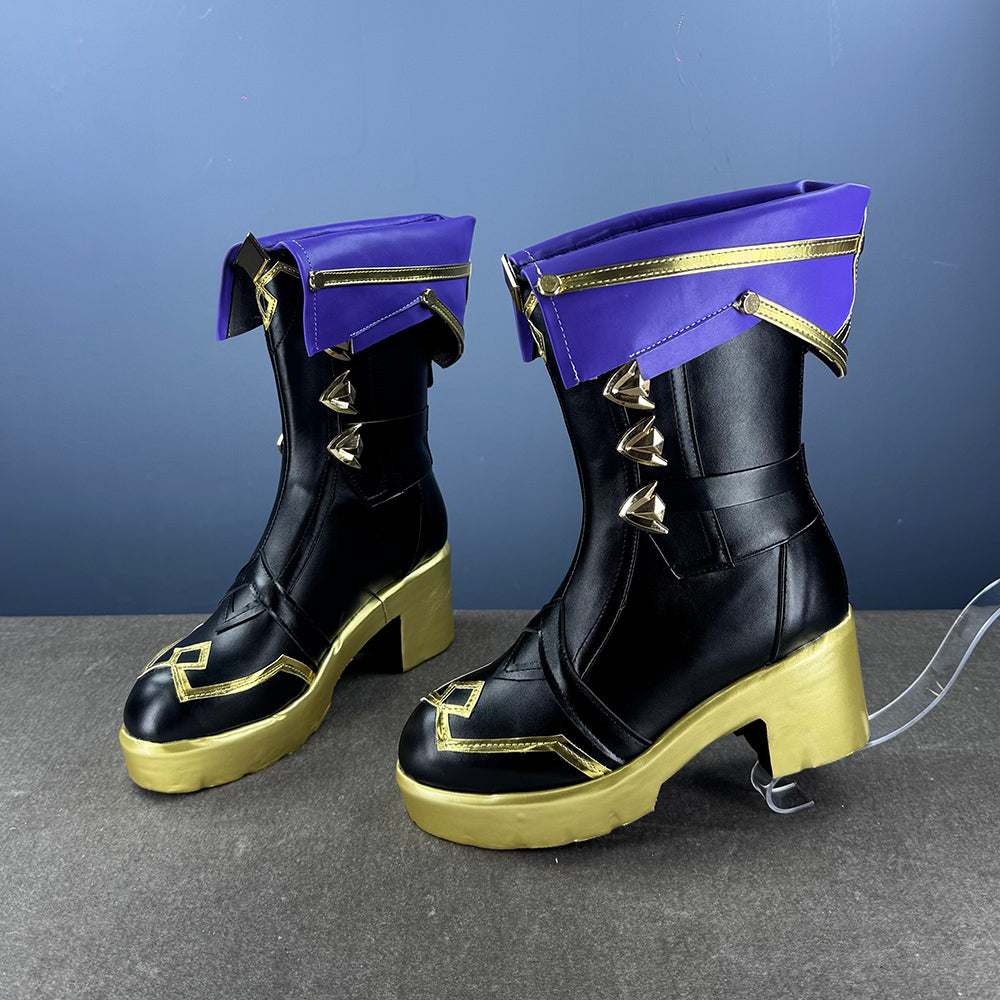 BoomCosplay Game HSR Cosplay Evanescia Schwarze Schuhe