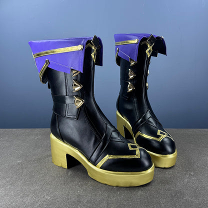 BoomCosplay Game HSR Cosplay Evanescia Schwarze Schuhe