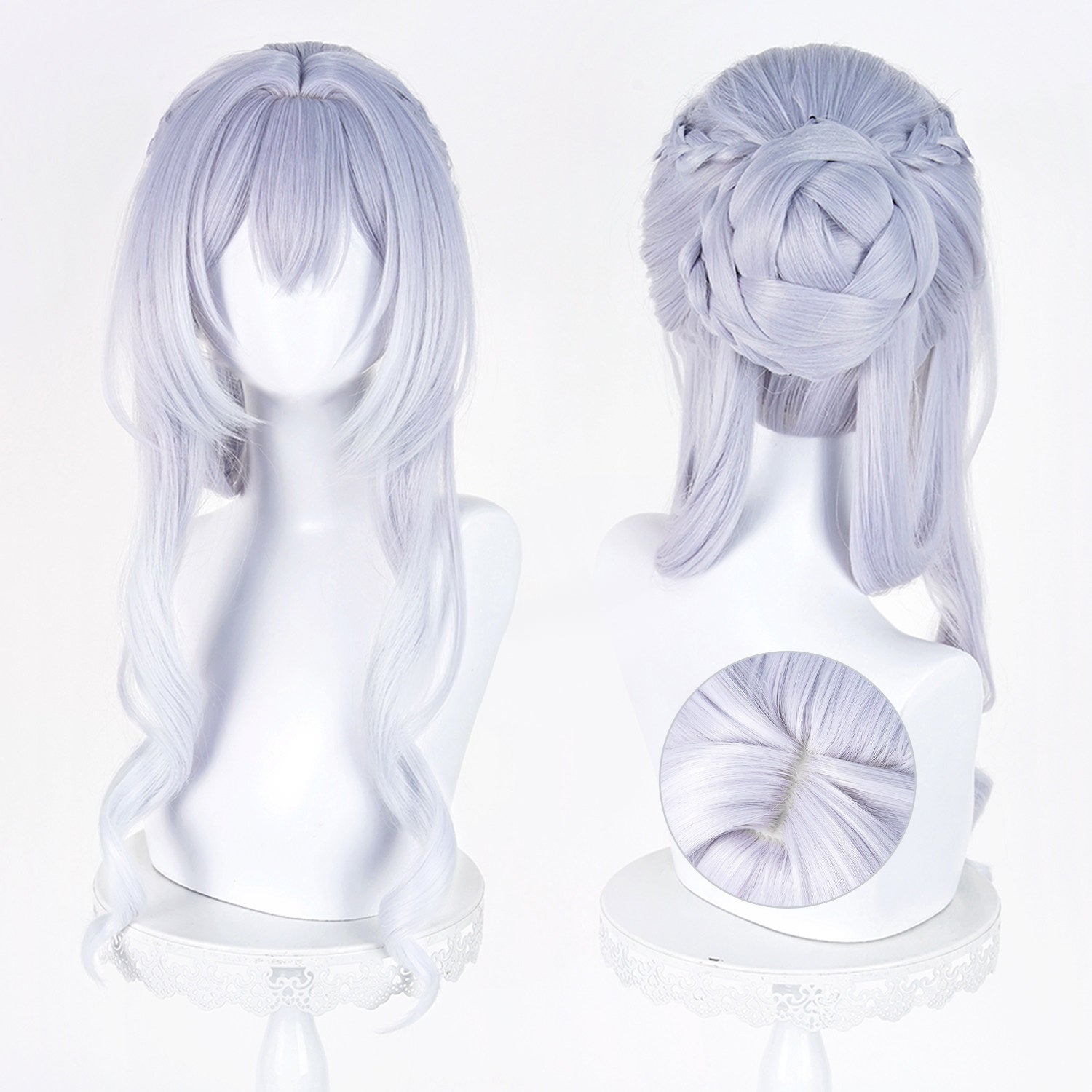 BoomCosplay Game Genshin Cosplay Tsaritsa Custom Color Gradient 65cm Wig