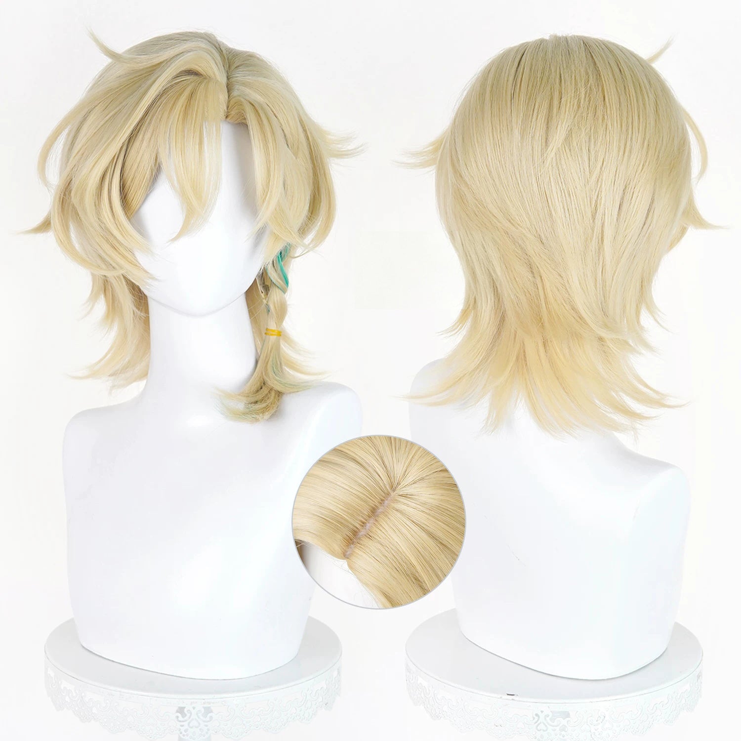 BoomCosplay Game HSR Cosplay Aventurine Waveflair 36cm Wig