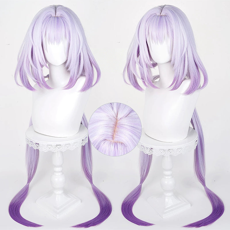 BoomCosplay Spiel Wuwa Cosplay Denia Pink Lila Blau 100cm Perücke