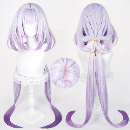 BoomCosplay Spiel Wuwa Cosplay Denia Pink Lila Blau 100cm Perücke