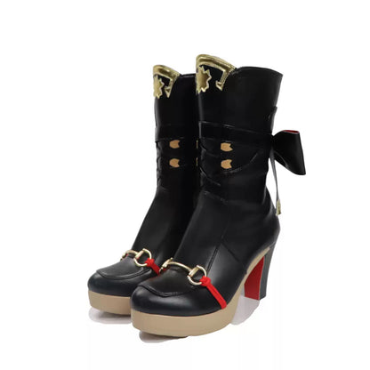 BoomCosplay Game HSR Cosplay Evanescia Black Shoes