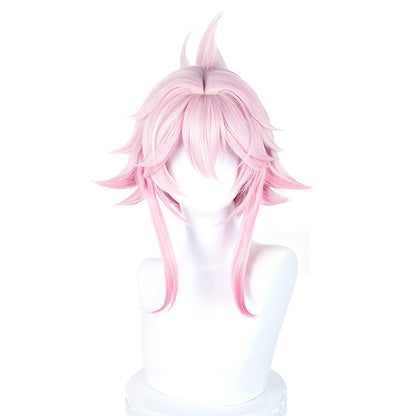 BoomCosplay Game HSR Cosplay Evanescia Wig 40cm Pink Wig
