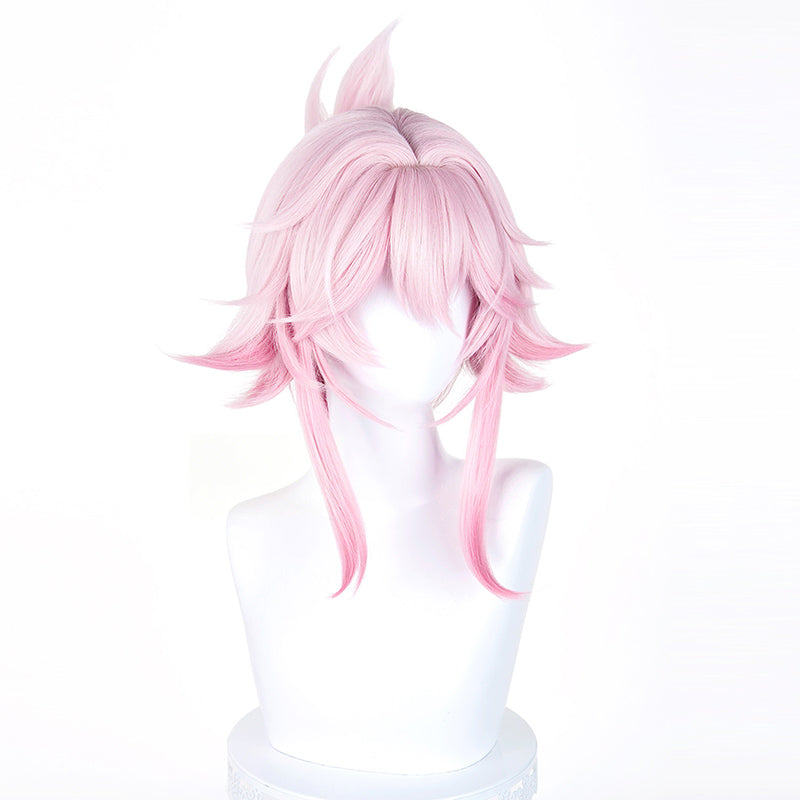 BoomCosplay Game HSR Cosplay Evanescia Wig 40cm Pink Wig