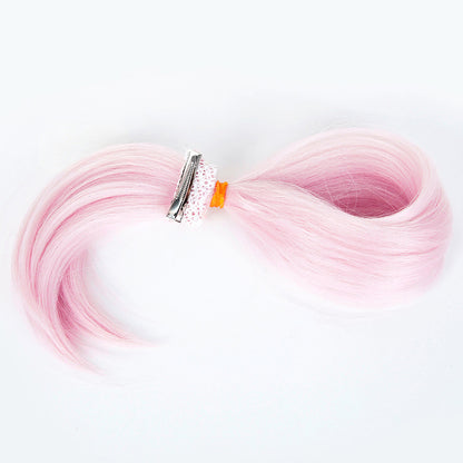 BoomCosplay Game HSR Cosplay Evanescia Wig 40cm Pink Wig