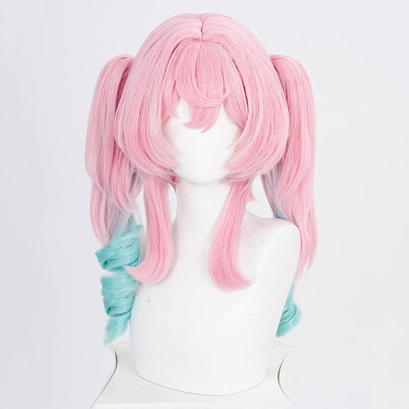 BoomCosplay Game HSR Cosplay Hyacine Pink Green Gradient 42cm Wig