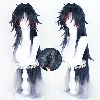 BoomCosplay Spiel Wuwa Cosplay Denia Pink Lila Blau 100cm Perücke