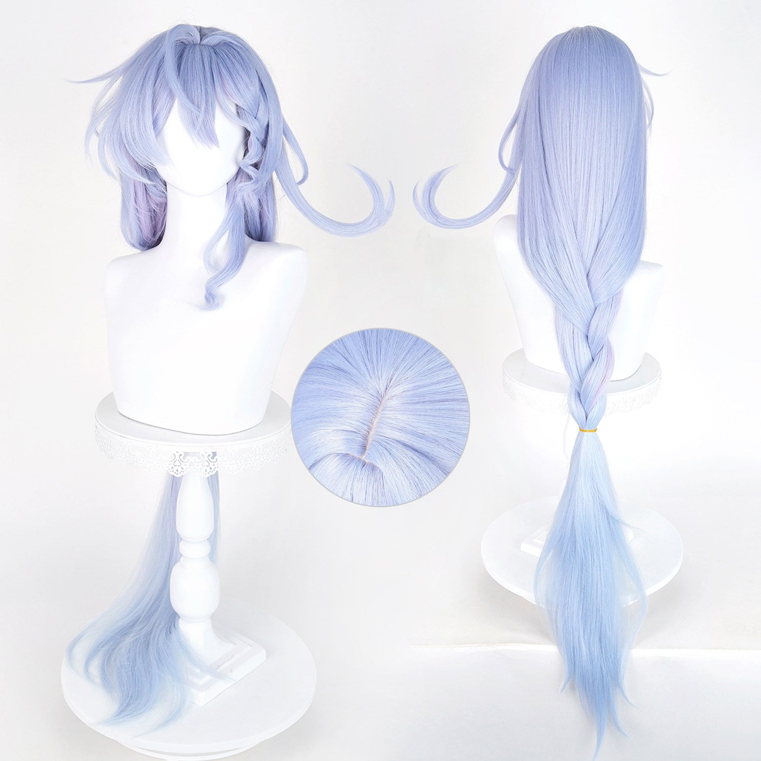 BoomCosplay Spiel Wuwa Cosplay Denia Pink Lila Blau 100cm Perücke