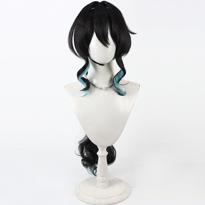 BoomCosplay Spiel Wuwa Cosplay Denia Pink Lila Blau 100cm Perücke
