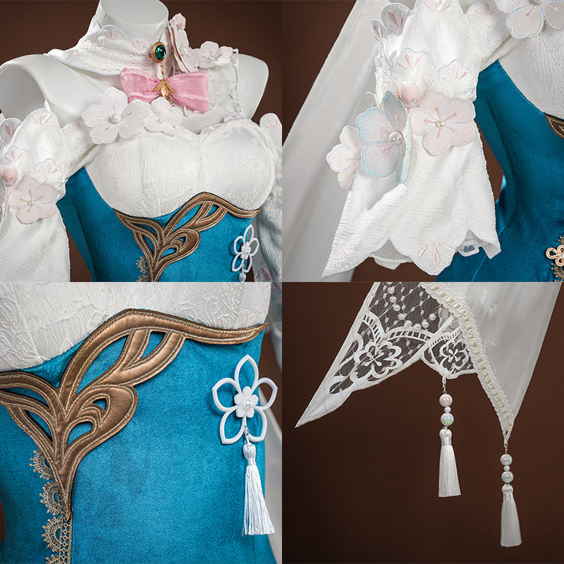 BoomCosplay Game HSR Cosplay Ruan Mei Plumblossom Letter Costume