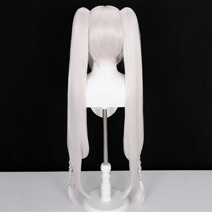BoomCosplay Game HSR Sparxie Cosplay White Pink Gradient Red 100cm Wig