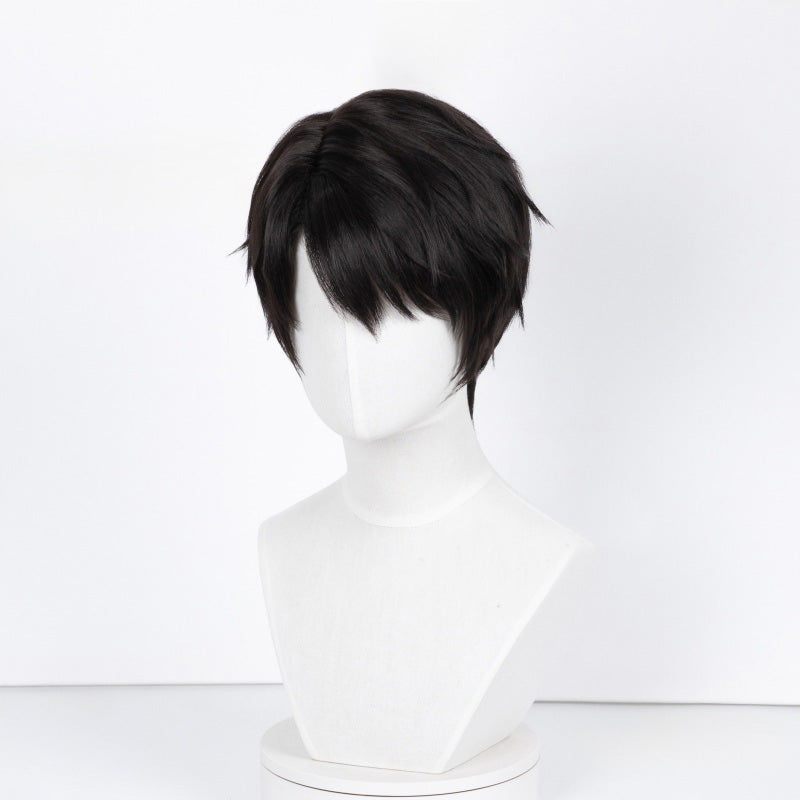 BoomCosplay Game Love and Deepspace Cosplay Caleb Natural Black Wig