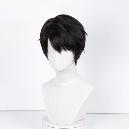 BoomCosplay Game Love and Deepspace Cosplay Caleb Natural Black Wig
