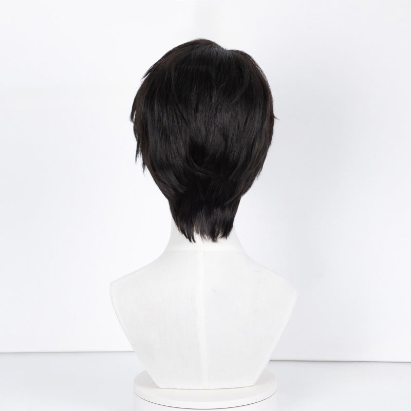 BoomCosplay Game Love and Deepspace Cosplay Caleb Natural Black Wig